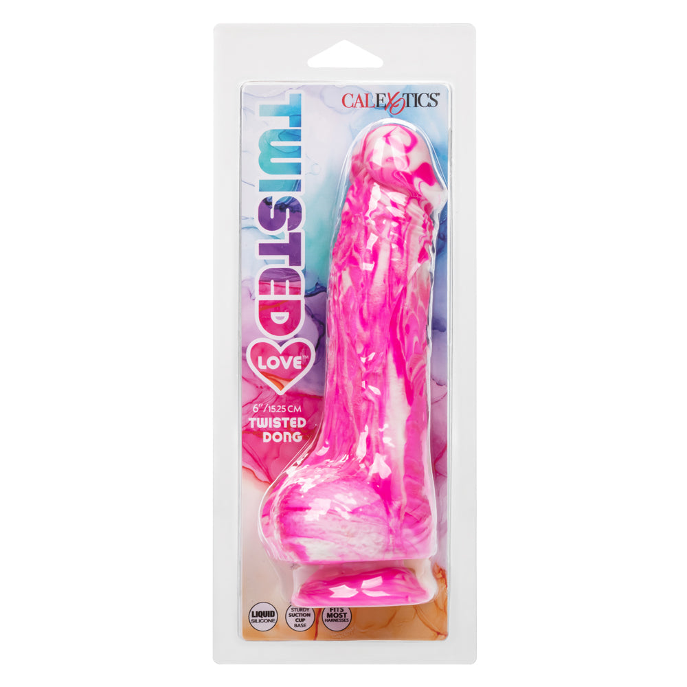 CalExotics Twisted Love Twisted Dong - Realistic Design - Pink