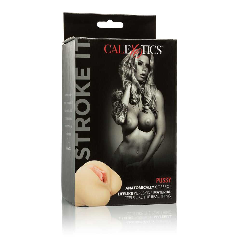 CalExotics Stroke It Pussy - Realistic Stroker - Beige