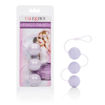 CalExotics First Time Love Balls Triple Lovers – Purple, Phthalate Free