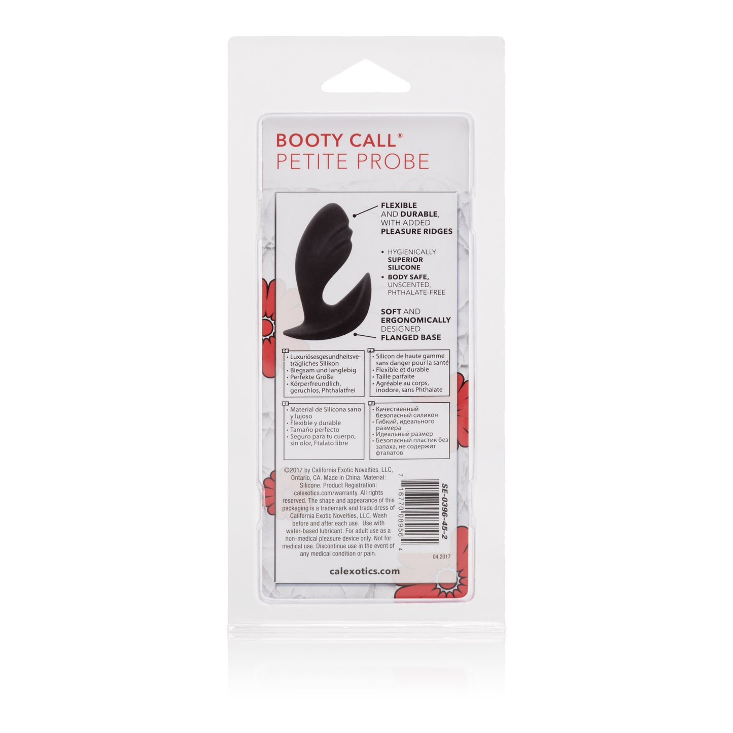 CalExotics Booty Call Petite Probe - Black - Flexible Silicone Anal Probe