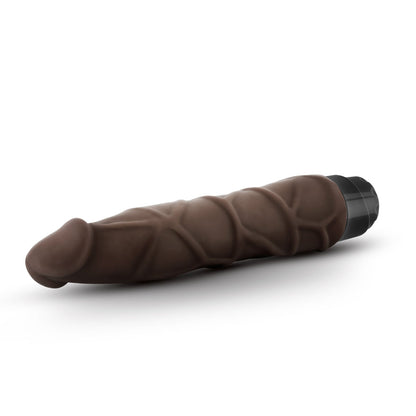 Blush Dr. Skin Vibe #1 - 9 Inch Realistic Vibrator with Multi-Speed Vibration - Chocolate