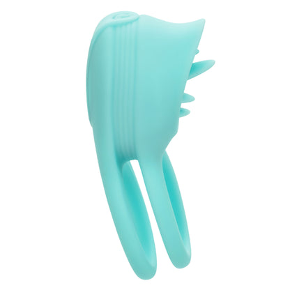 CalExotics Silicone Rechargeable French Kiss Enhancer – Blue – 12 Functions
