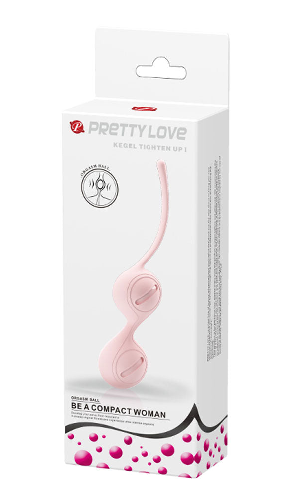 Pretty Love Kegel Tighten Up Silicone Kegel Balls - Light Pink