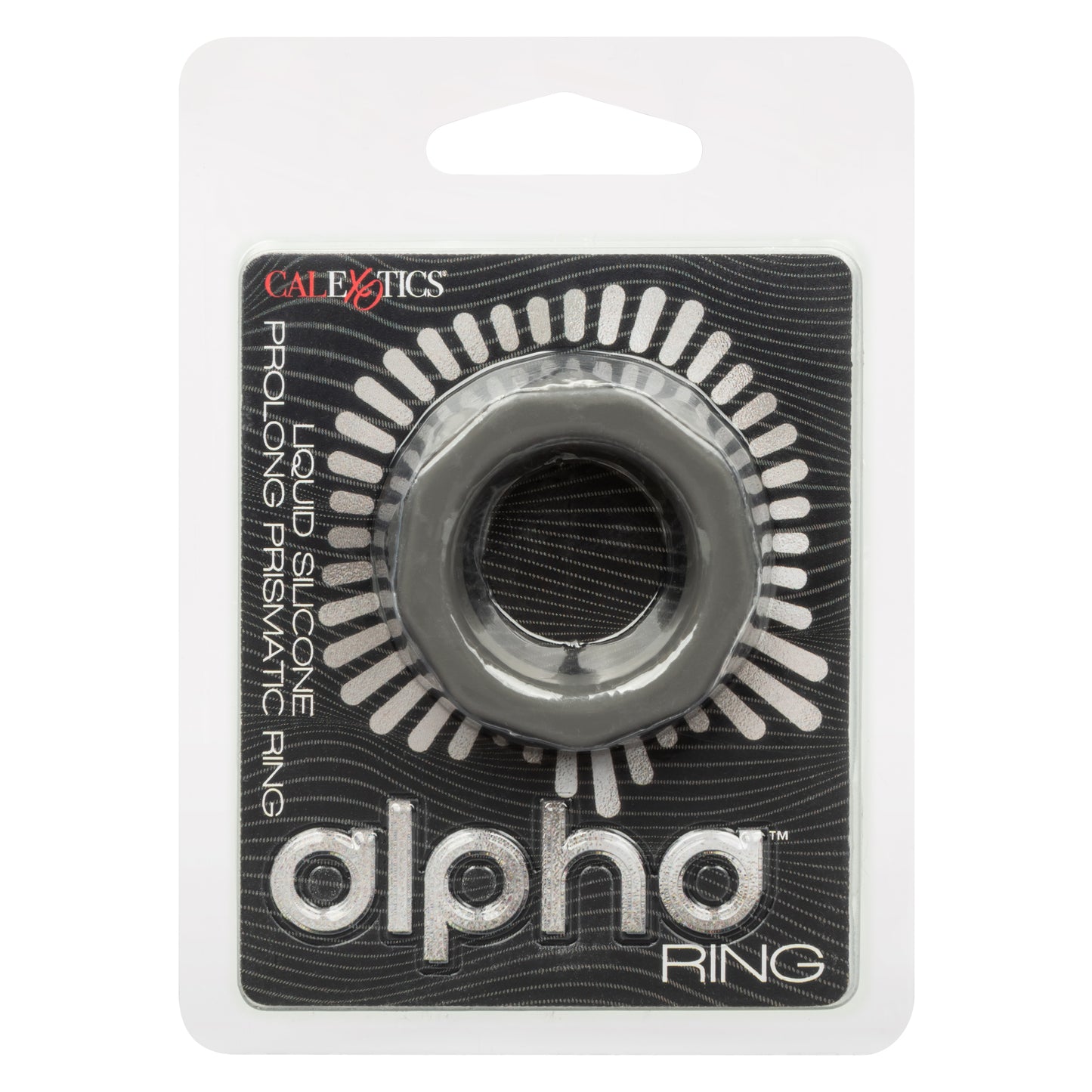 CalExotics Alpha Liquid Silicone Prolong Prismatic Ring - Gray