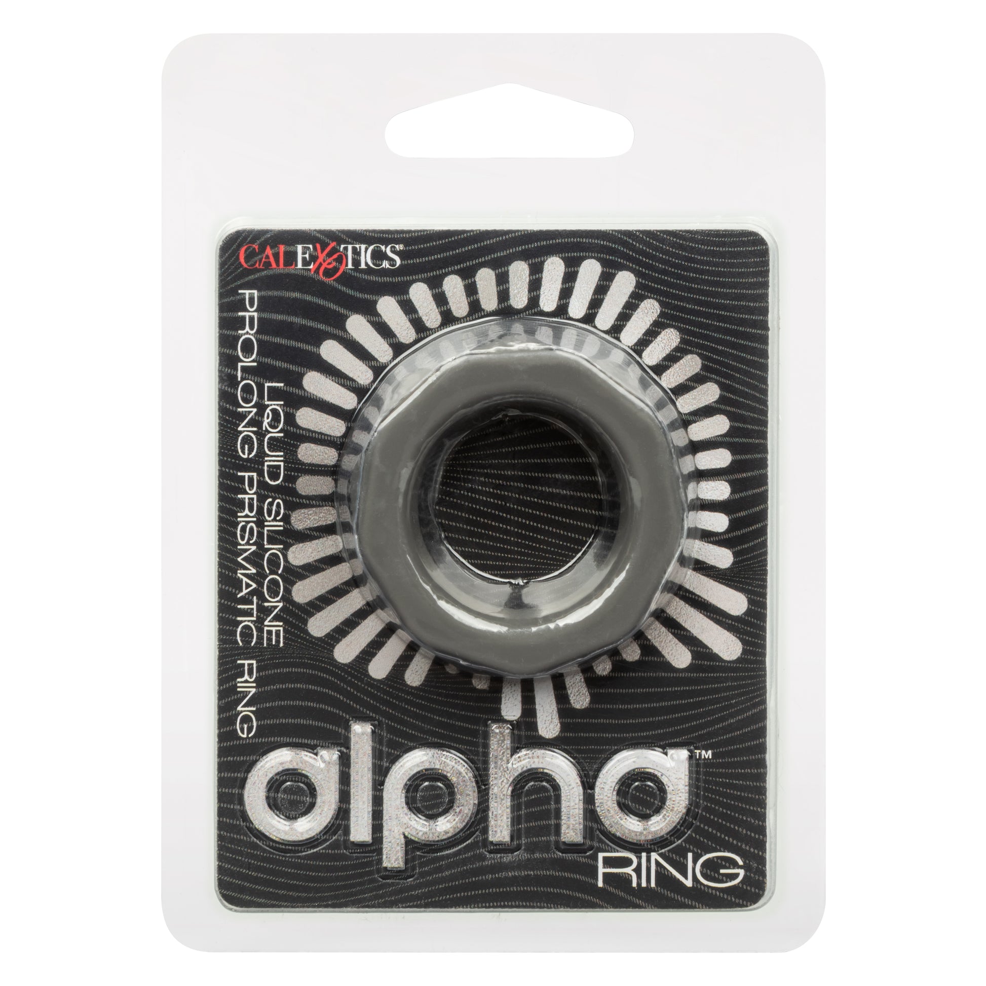 CalExotics Alpha Liquid Silicone Prolong Prismatic Ring - Gray