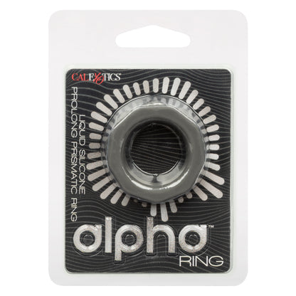 CalExotics Alpha Liquid Silicone Prolong Prismatic Ring - Gray