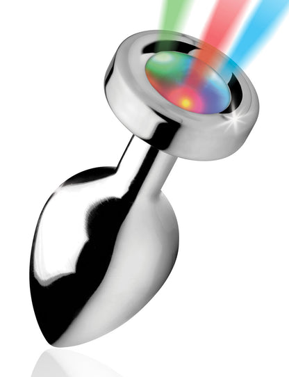 XR Brands Light Up Medium Anal Plug – Multi-Color LED Light Patterns