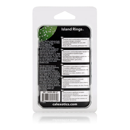 CalExotics Island Rings Beaded Rings – Clear – Waterproof