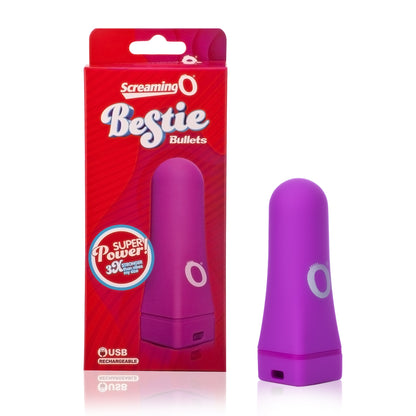 Screaming O Charged Bestie Bullet Vibrator – Purple – Multi-Function