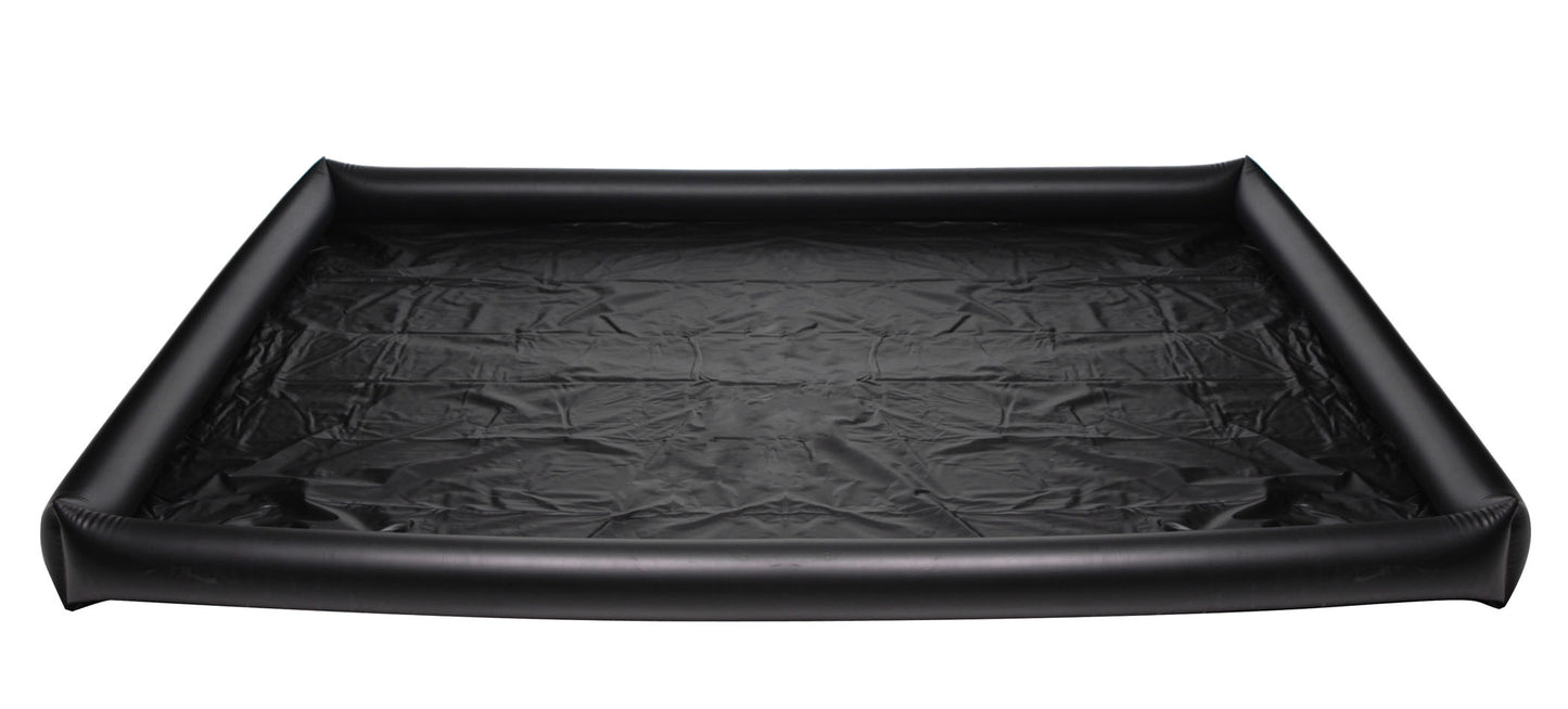 XR Brands Nuru Inflatable Vinyl Massage Sheet – Spill-Proof, Black