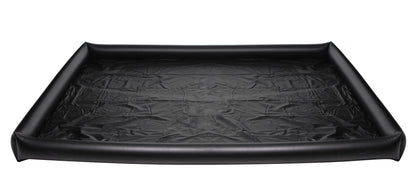 XR Brands Nuru Inflatable Vinyl Massage Sheet – Spill-Proof, Black