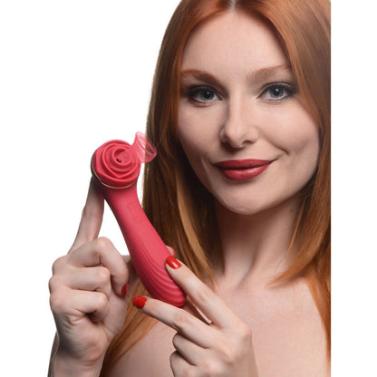 Bloomgasm Passion Petals Vibrator with 10 Suction Levels - Red
