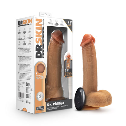 Dr. Phillips 8.5 Inch Thrusting Dildo with Remote Control - Tan