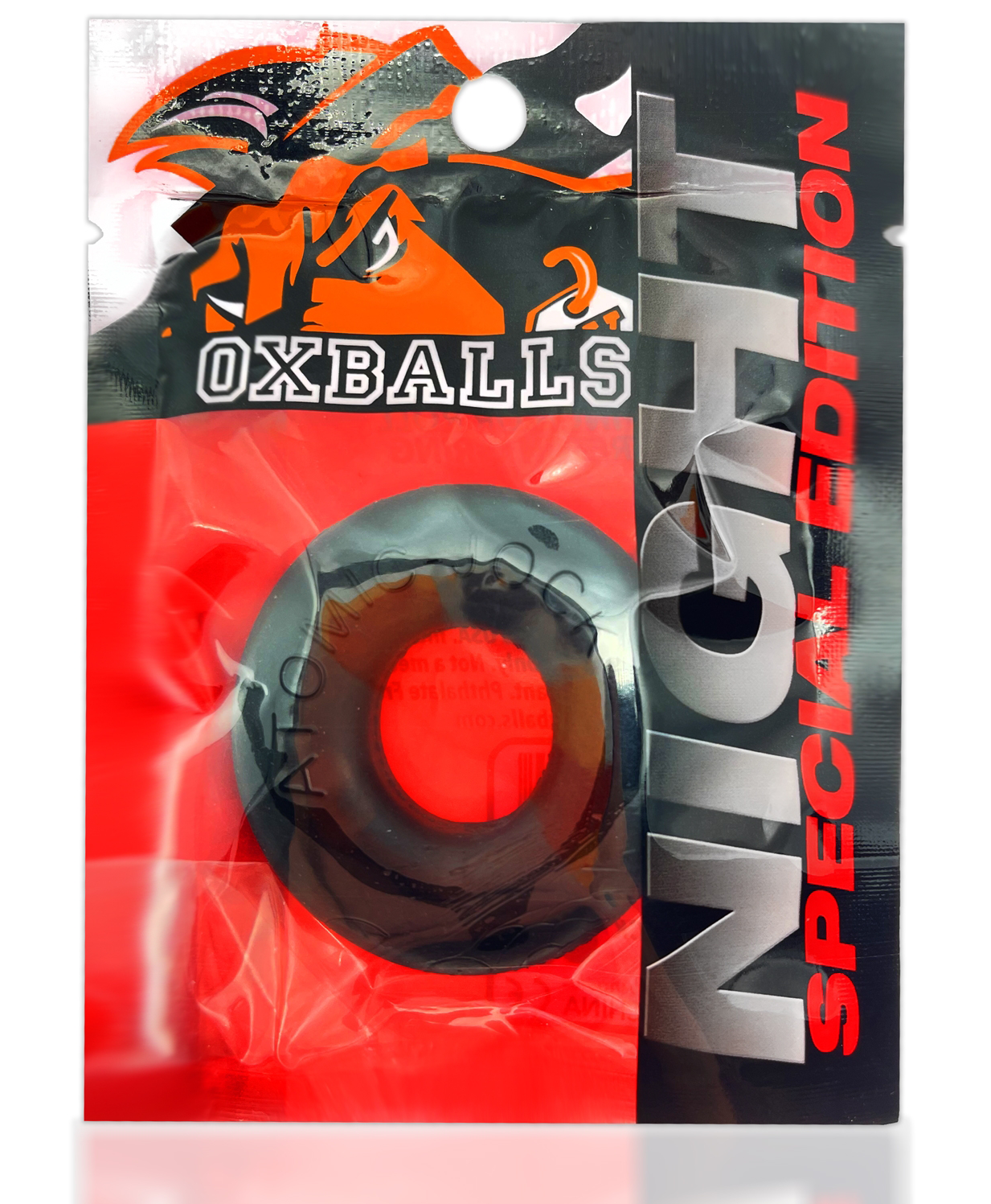 Oxballs Do-Nut 2 Large Cockring – Night Black