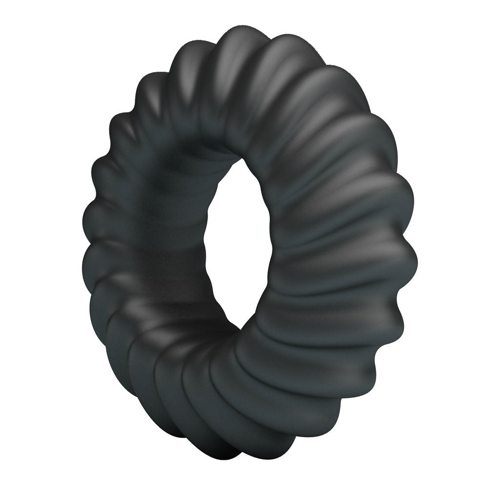 Pretty Love Fitz Super Soft Silicone Cockring - Black