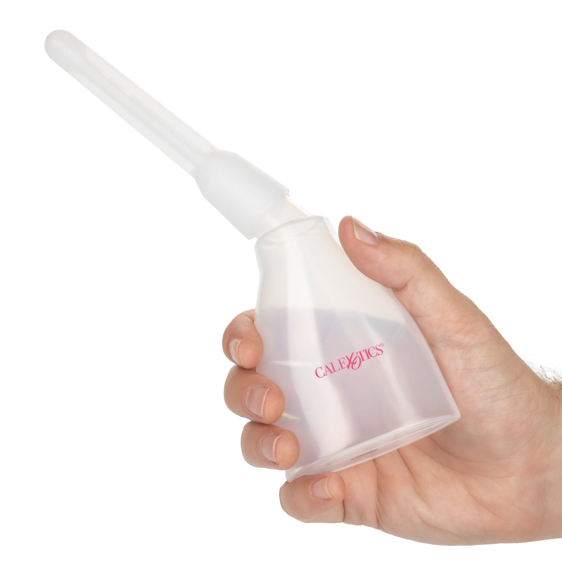 CalExotics Ultimate Douche - Reusable System with Transparent Bottle and Interchangeable Nozzles - Clear