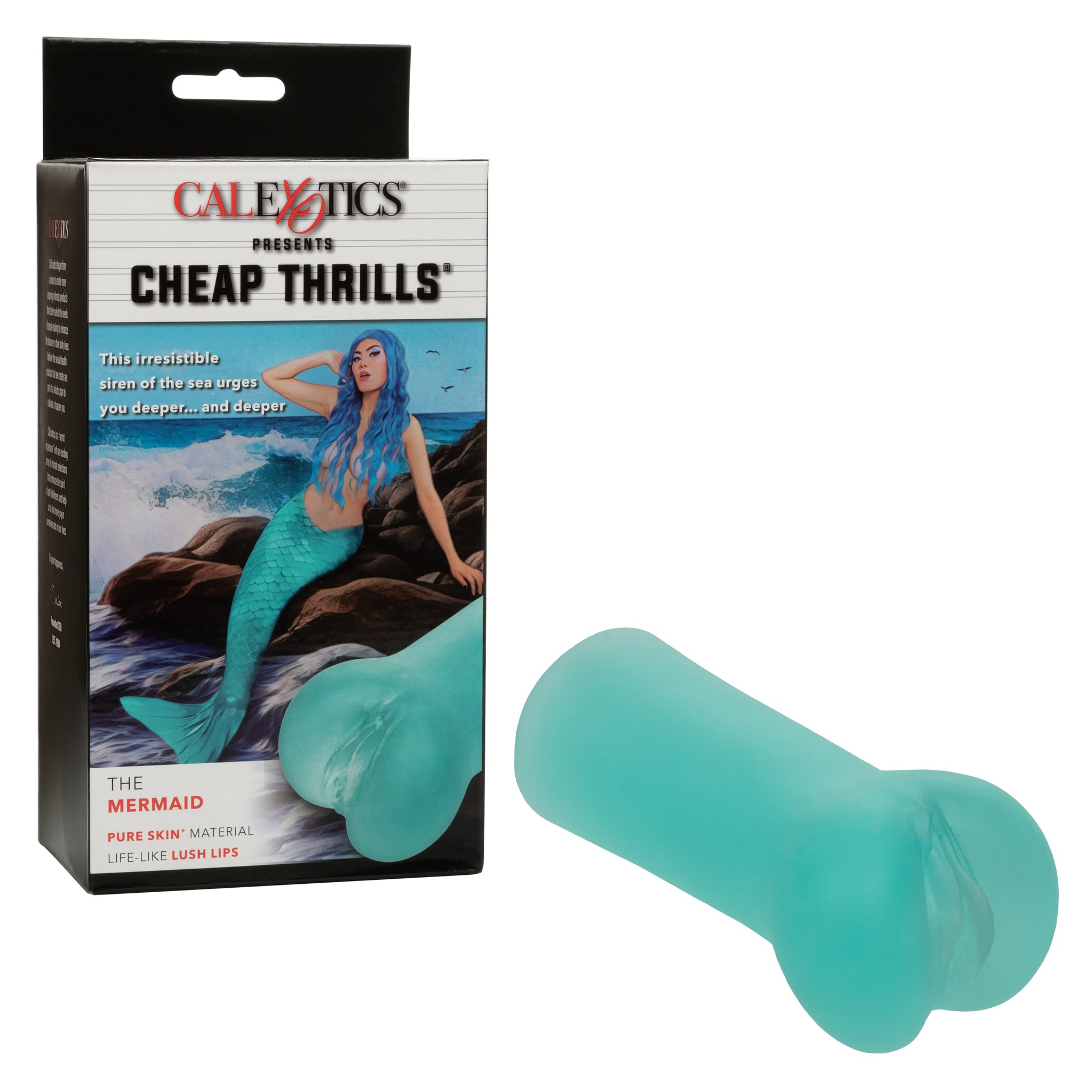 Cheap Thrills The Mermaid Masturbator – Teal – Textured Chamber with Suction
