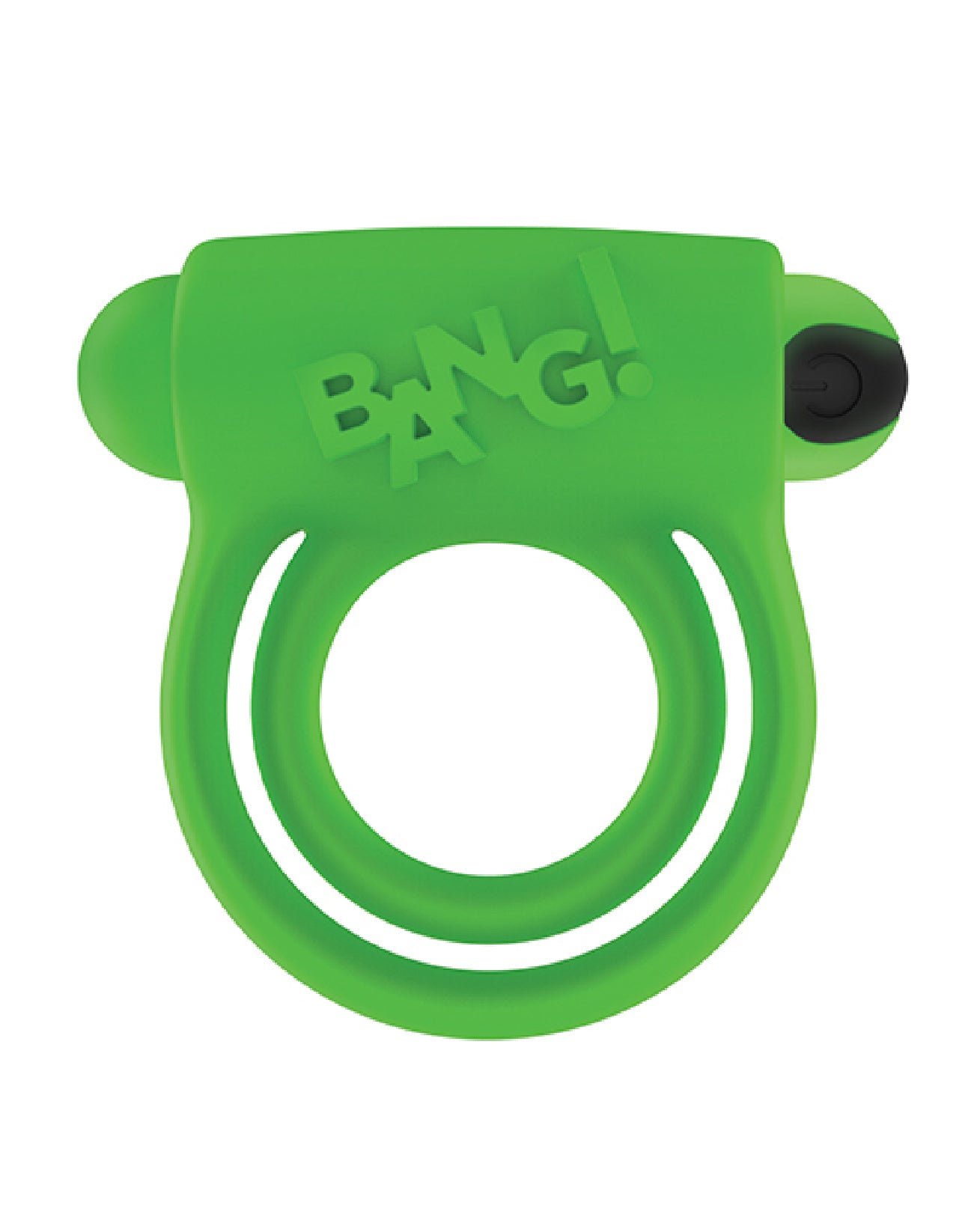 XR Brands Glow in the Dark Cock Ring – Green – USB Rechargeable, Waterproof, 28 Vibration Patterns
