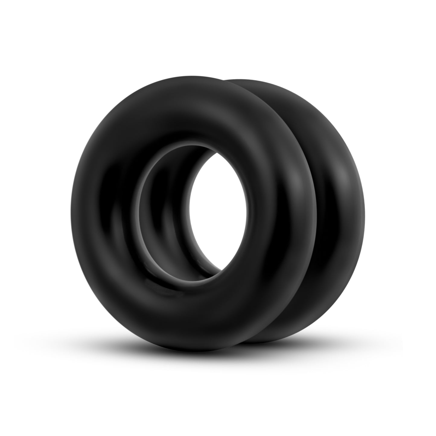 Blush Stay Hard Donut Rings – Oversized Cock Rings – Black