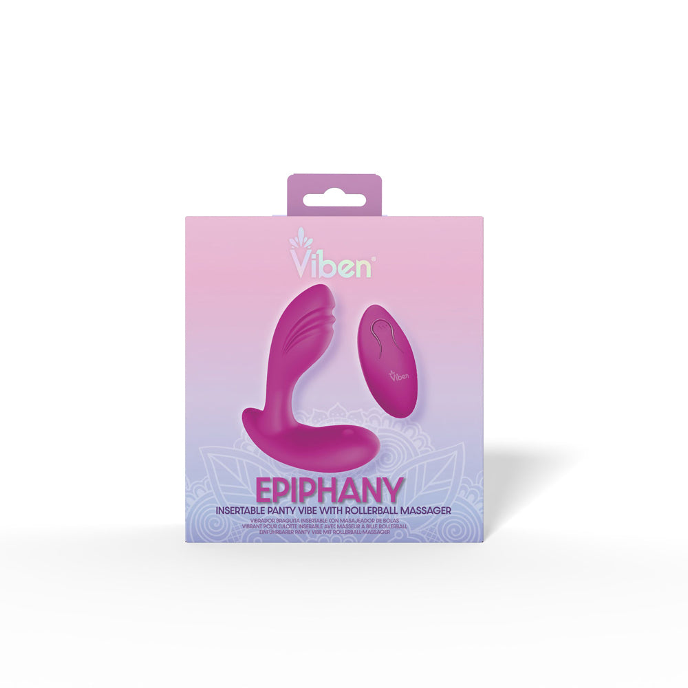 Epiphany Dual Motor Clitoral Rollerball Panty Vibe - Berry