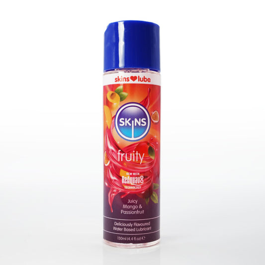 Skins Fruity Water-Based Lubricant – Juicy Mango & Passion Fruit – 4.4oz
