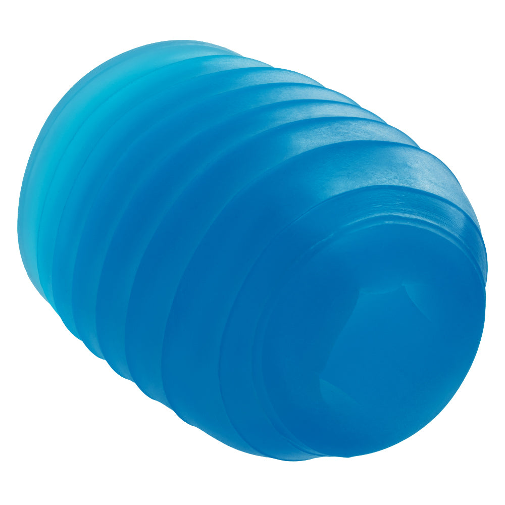 CalExotics Pop Sock Ribbed Stroker – Blue