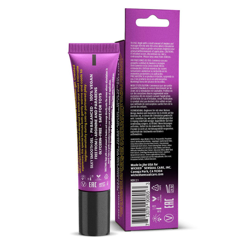 Wicked Awaken Clitoral Massaging Gel – 0.5 Oz – Herbal Blend for Heightened Sensitivity