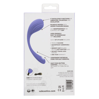 CalExotics Connect Kegel Exerciser - Multi-Function Waterproof Device - Periwinkle
