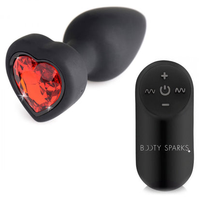 XR Brands 28x Silicone Vibrating Anal Plug with Remote – Red