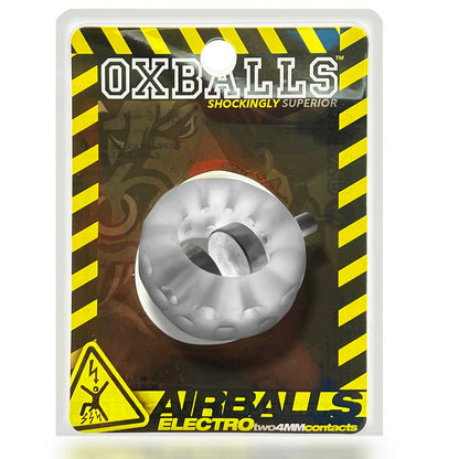 Oxballs AirBalls Electro Ballstretcher with Two 4mm Electro Contacts - Clear Ice