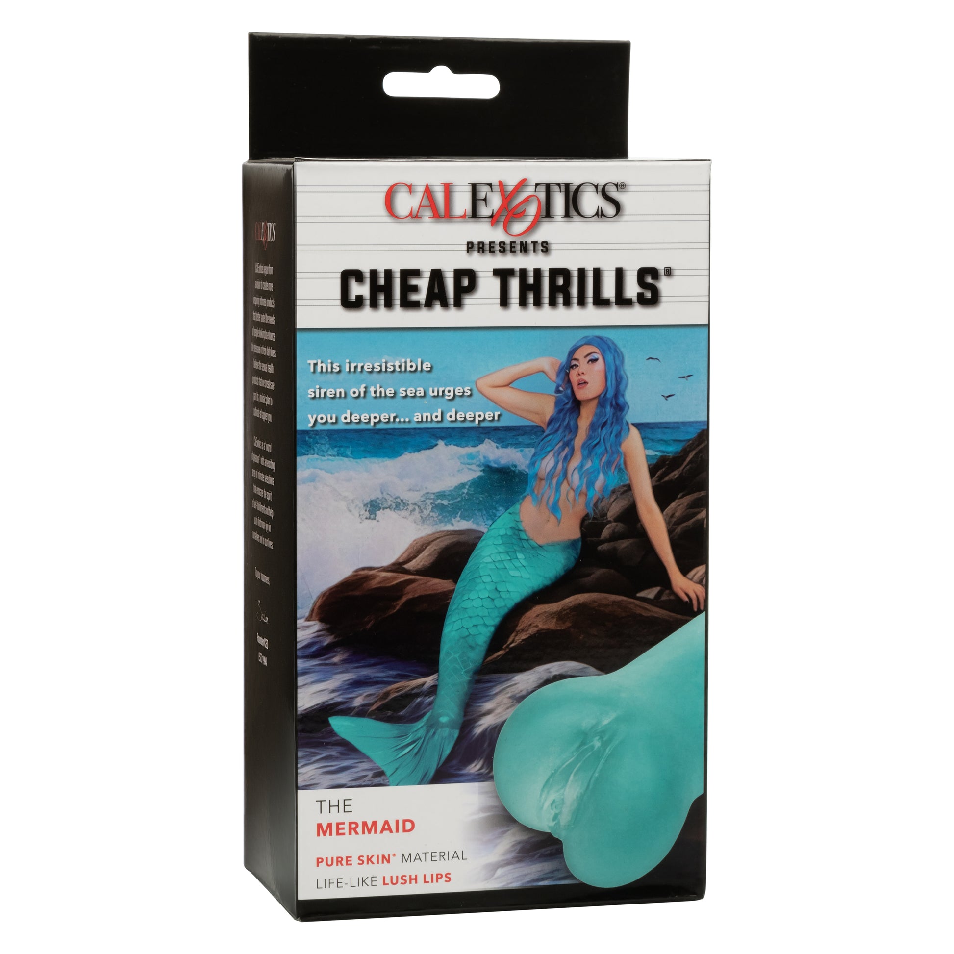 Cheap Thrills The Mermaid Masturbator – Teal – Textured Chamber with Suction