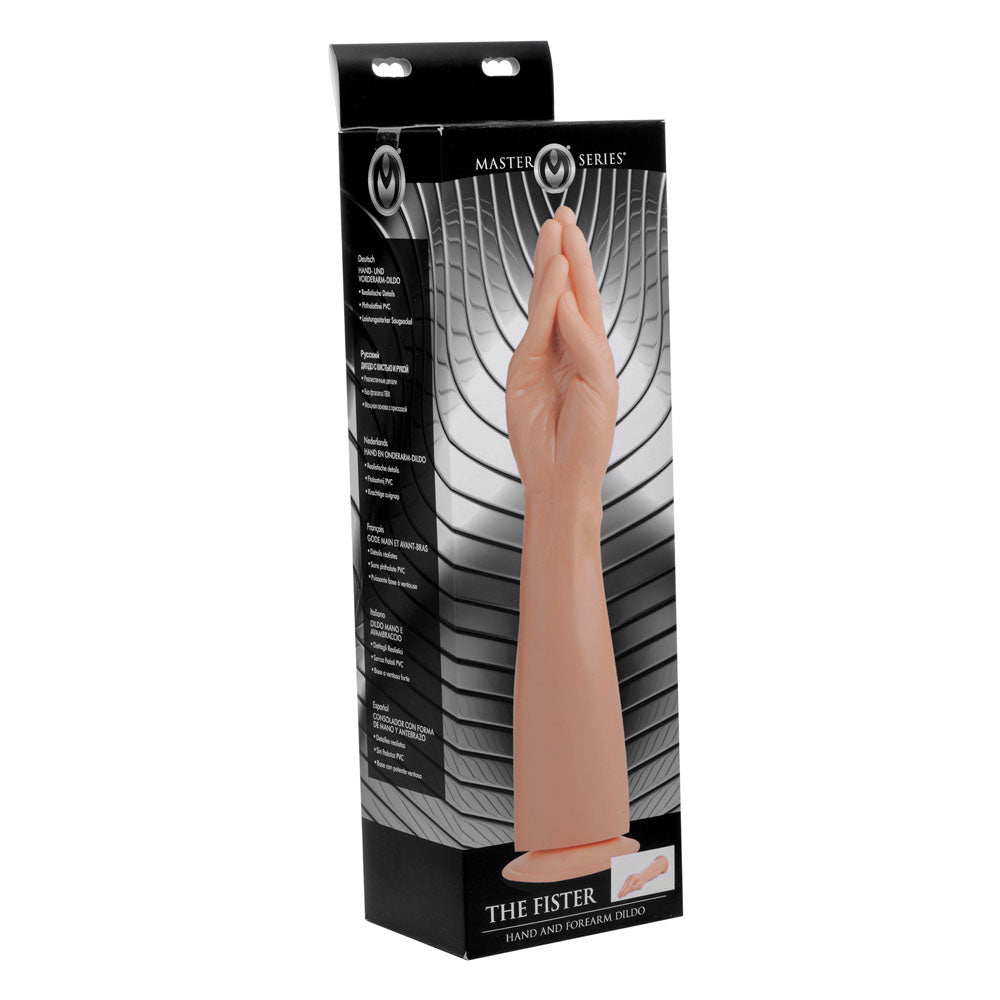XR Brands The Fister Hand and Forearm Dildo – Realistic Beige with Suction Cup
