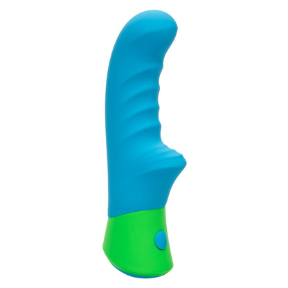 CalExotics Rave Ridged-G G-Spot Massager with 10 Vibration Speeds – Blue