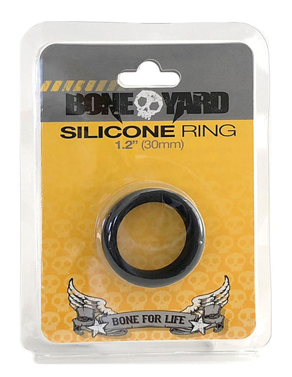 Boneyard Silicone Ring 30mm - Waterproof Black Silicone Ring