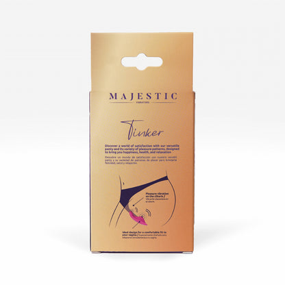 Camtoyz Tinker Majestic Panty Vibrator - Pink, App Controlled, 9 Vibration Modes
