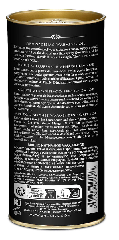 Shunga Aphrodisiac Warming Oil - Exotic Fruits - Purple