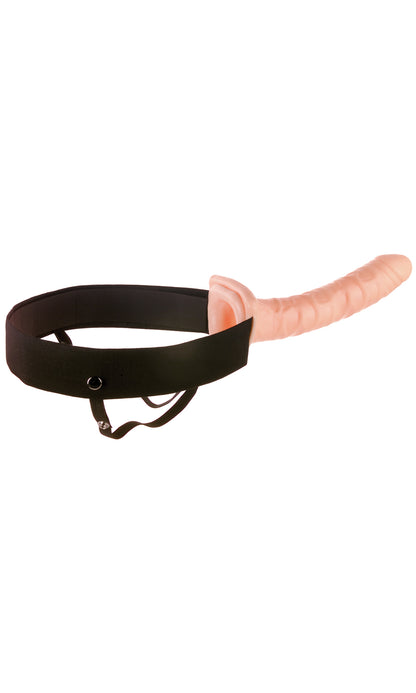 Pipedream Fetish Fantasy Series 10 Inch Hollow Strap-On - Beige