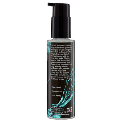 Cloud 9 Novelties Anal Play H20 Gel – Water-Based Personal Lubricant – 4 Fl. Oz.