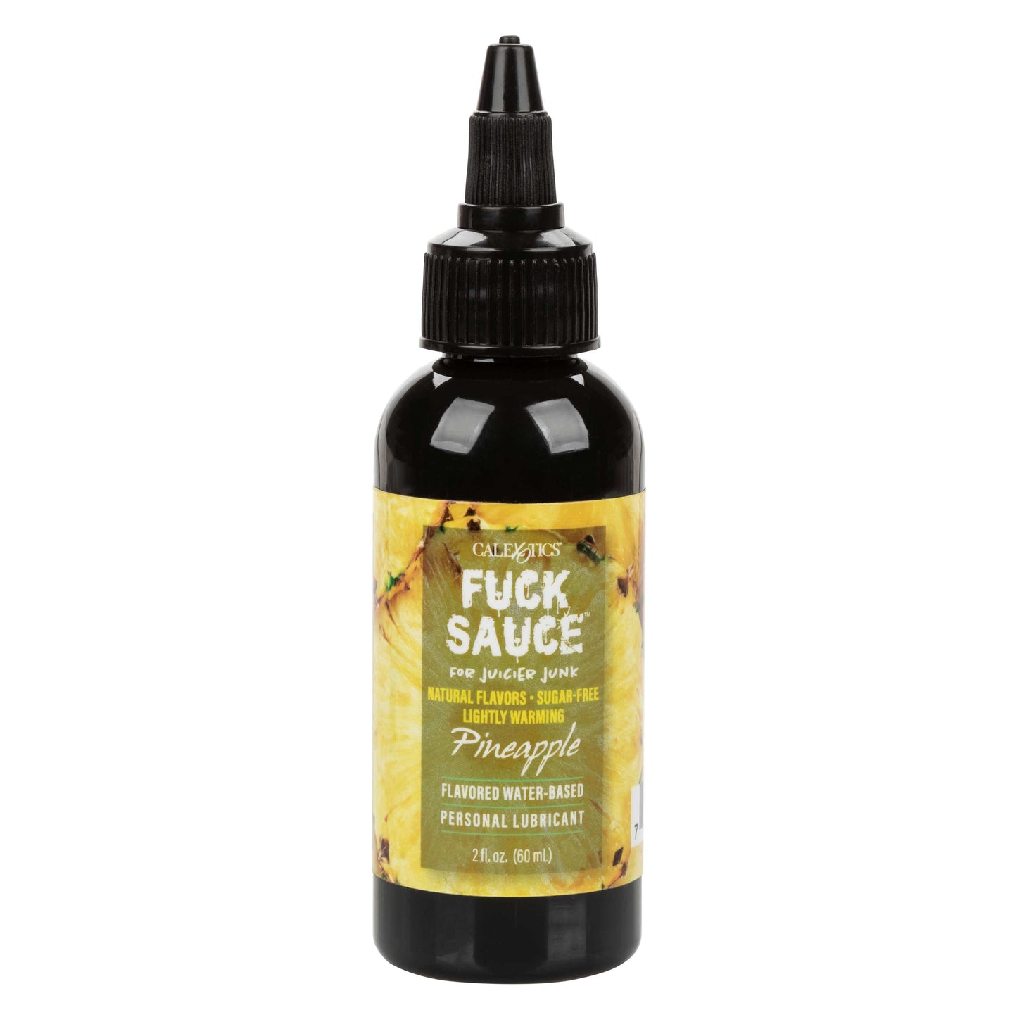 CalExotics Fuck Sauce Pineapple Flavored Water-Based Personal Lubricant 2 Oz - Edible and Warming
