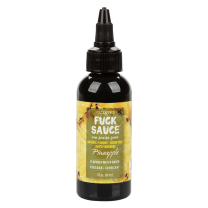 CalExotics Fuck Sauce Pineapple Flavored Water-Based Personal Lubricant 2 Oz - Edible and Warming