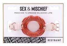Sportsheets Peaches N Creame Silicone Lip Gag - Pink