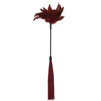 Sportsheets Enchanted Feather Tickler – Burgundy – Dual-Action Teaser