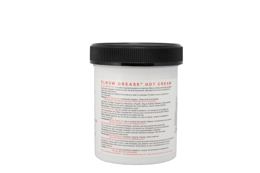 Elbow Grease Hot Cream Personal Lubricant - 4 Oz