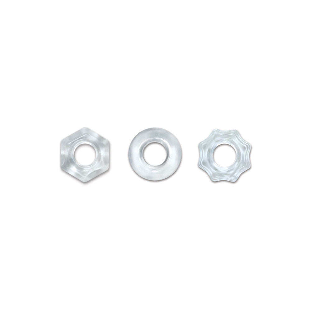 Renegade Chubbies Clear Stackable Rings – Multi-Use Body Safe TPE