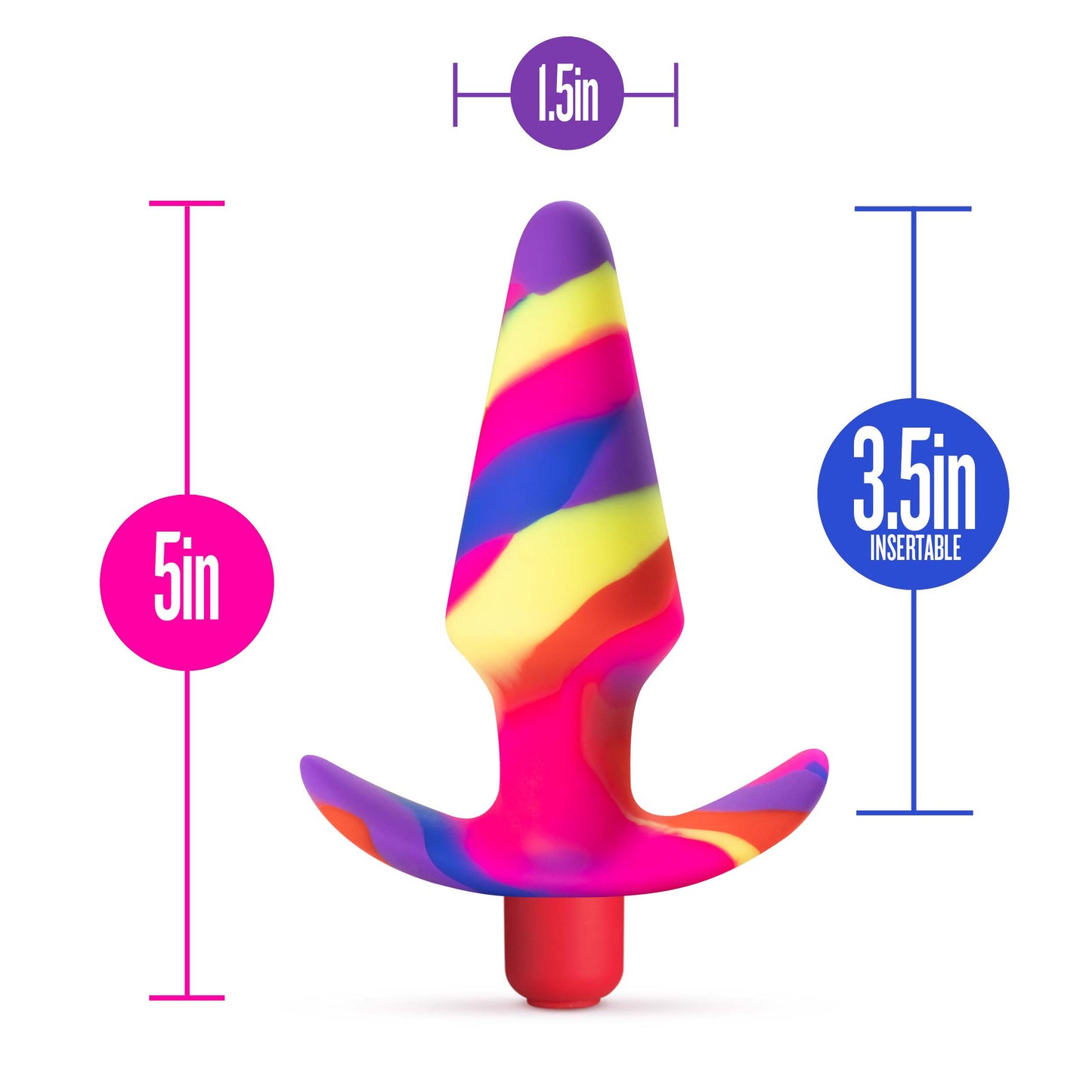 Avant Free Spirit Vibrating Plug – Scarlet – Waterproof