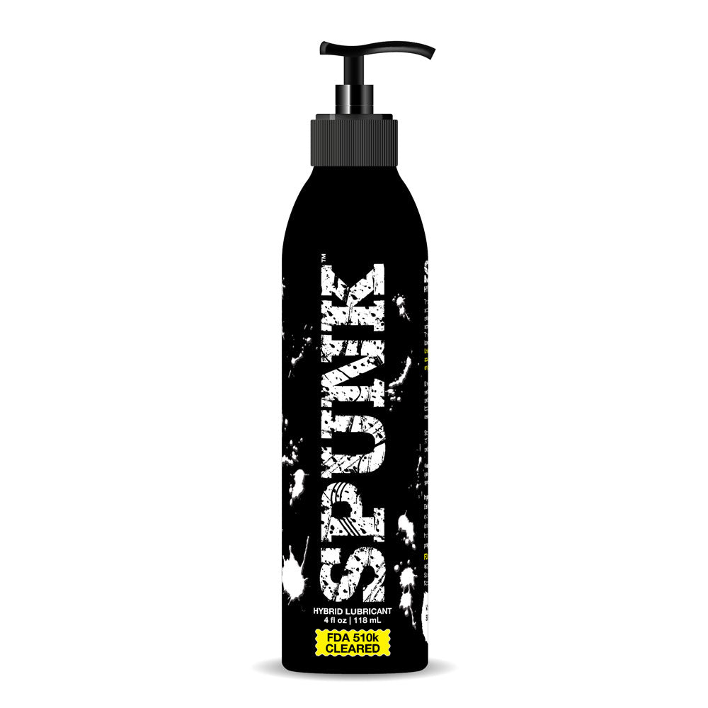 Spunk Lube Hybrid 4 Fl Oz – Water-Based Silicone Lubricant – White
