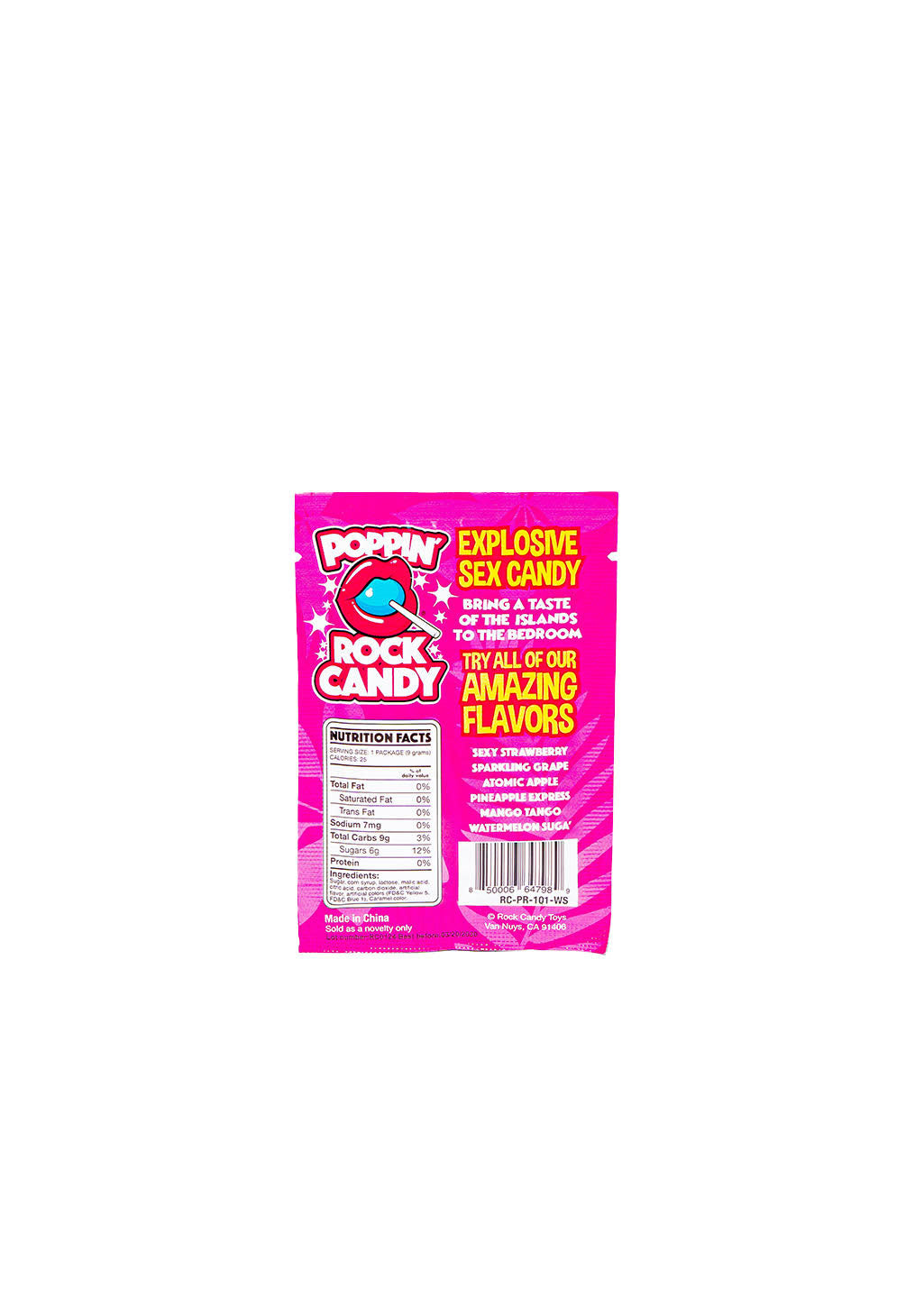 Rock Candy Poppin' Rock Candy - Watermelon Flavor - Edible Oral Enhancement