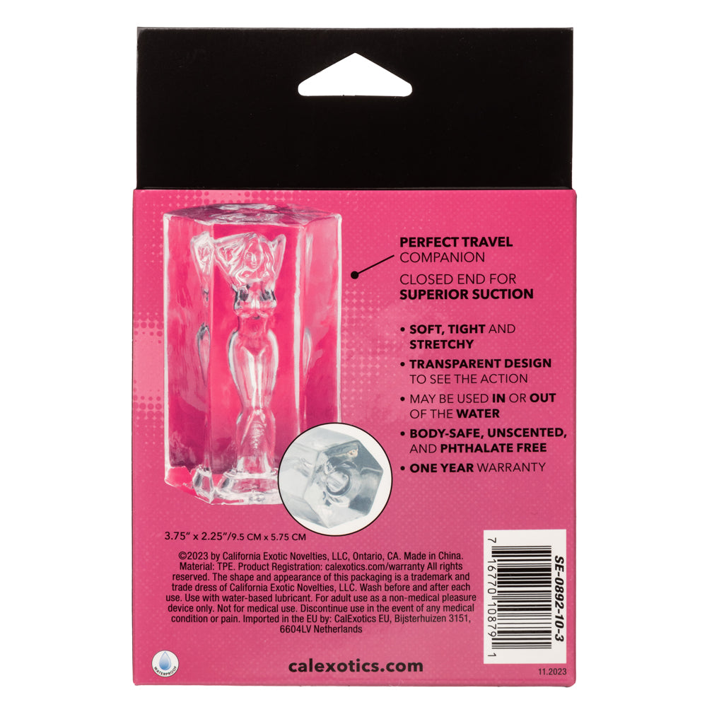 CalExotics Girls Girls Girls Farrah Masturbator – Clear, Soft and Stretchy Design