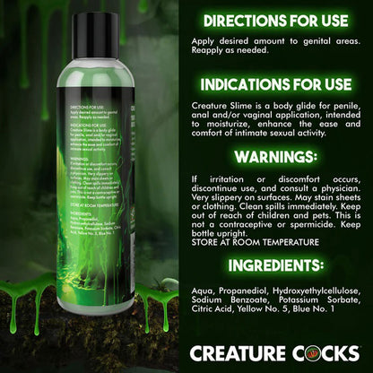 XR Brands Creature Slime Green Water-Based Lubricant