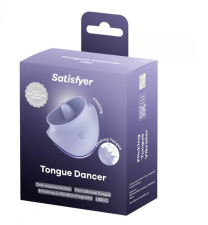 Satisfyer Tongue Dancer Vibrating Tongue Stimulator – Purple